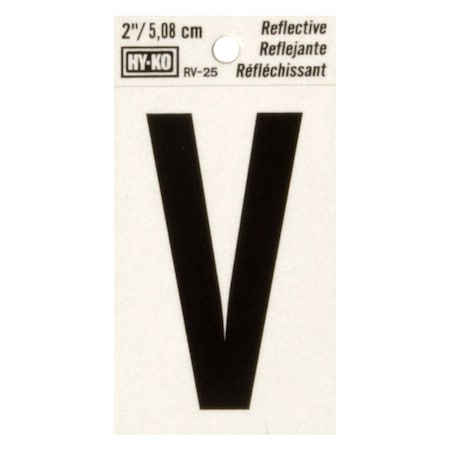 2In Reflective Letter V, 10PK